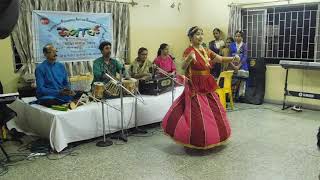 Durga Vandana  Kathak Dance by Debarati Maity [upl. by Rehpitsirhc]