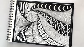 Zentangle art  Zentangle patterns [upl. by Onirefez]