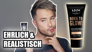 NYX BORN TO GLOW  Eine ehrlich und realistische Foundation Review  Maxim Giacomo [upl. by Mosnar]