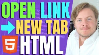 How to Use HTML to Open a Link in a New Tab [upl. by Adnirolc]