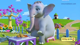 Hathi Raja Kahan Chale  हाथी राजा कहाँ चले  hindi rhyme  hindi baby songs  kiddiestv hindi [upl. by Prisca]