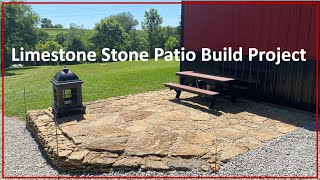 TNT 246 Stone Patio Build Project using Limestones from the Property [upl. by Gnouv]