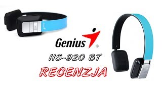 Genius HS 920 BT  Recenzja słuchawek Bluetooth w super cenie [upl. by Leor]