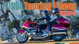 2024 Honda Touring Motorcycle Lineup NT1100 Gold Wing and Gold Wing Tour [upl. by Milan675]