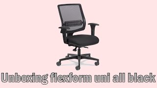 Unboxing cadeira Flexform uni All black [upl. by Suiradel]