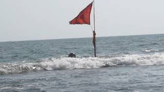 SHIVLING DARSHAN IN SEA BEHIND SOMNATH TEMPLE [upl. by Ahsatak]