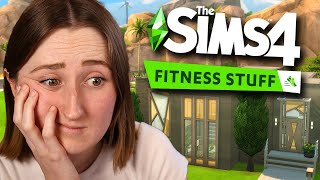 i built an entire sims house using ONLY the fitness stuff pack [upl. by Asiram]