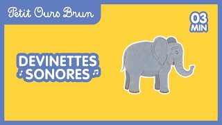 Les animaux sauvages  Les devinettes sonores de Petit Ours Brun [upl. by Kinelski861]