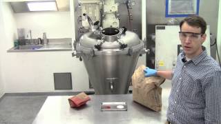 Mixing Dry Powders  Conical Screw Mixer Demonstration [upl. by Laekcim885]