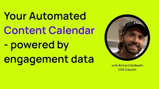 Your Automated Content Calendar  powered by engagement data [upl. by Seigel]