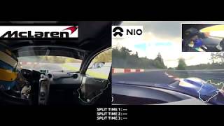 Nio EP9 vs McLaren P1 LM  Nurburgring  The Rise of Super EV [upl. by Eba]