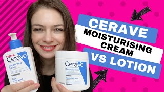 CeraVe Moisturizing Cream Vs Lotion  Whats the Difference Between the Two [upl. by Toblat]