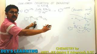 Side Chain Oxidation of alkyl Benzene by DEYS LEARNING for NEET JEE Mains amp Advanced BSc [upl. by Winthrop]