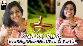 Unboxing of Isha Life Products  Snake Ring  Sarpa Sutra  Why  When  Dos amp Dont by Amrita Lens [upl. by Forta91]