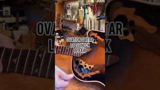 Ovation Acoustic Guitar how to adjust the Neck shorts tutorial guitar repair diy craft hack [upl. by Arreic]