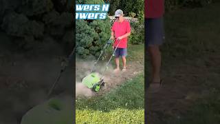 Time to use a scarifier dethatcher from swipesmith [upl. by Nylak]