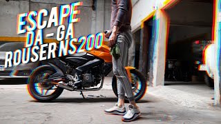 ESCAPE DAGA ROUSERPULSAR NS200 💣💥 UNA LOCURAAA BAJAJ [upl. by Gee]