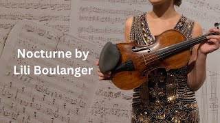 Lili Boulanger Nocturne for violon and piano [upl. by Eineg]