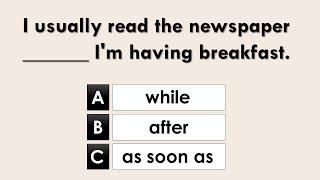 Connectors in English  Grammar Quiz [upl. by Aia516]