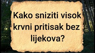 Kako sniziti visok krvni pritisak bez lijekova  RECEPT [upl. by Vezza]