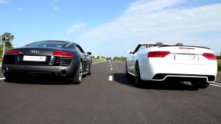 SHIFTECH  Audi RS5 Audi R8V10 Nissan GTR35’s with Armytrix Exhaust  Amazing sound [upl. by Tellford]