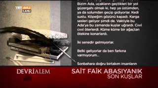 Sait Faik Abasıyanık  Son Kuşlar  Devrialem  TRT Avaz [upl. by Lahcym945]