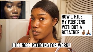 How To Hide A Nose Piercing For Work Without Taking It Out  Oprah [upl. by Nilac]