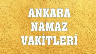 Ankara Namaz Vakitleri [upl. by Leone]