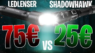 Taschenlampen Test ✅ Teuer gegen Billig  LEDLENSER P7R Core vs Shadowhawk S9322 Outdoor Vergleich [upl. by Revkah222]