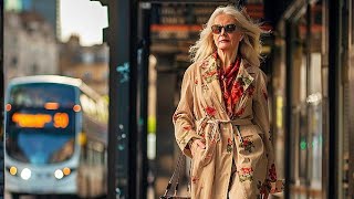 Street Fashion 2024 Style at an Elegant Age Spring Outfits Ideas London Street style [upl. by Tolland]