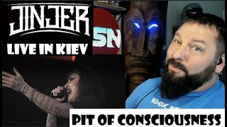 JINJER  Pit of Consciousness Live in Kiev  OldSkuleNerd Reaction [upl. by Desirae]