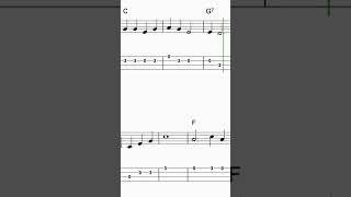 Camptown Races  Ukulele tabs [upl. by Aneet]