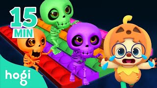 🎃 Kid show 👻｜15min｜Halloween Songs｜Halloween Colors｜Hogi Halloween [upl. by Rohpotsirhc459]