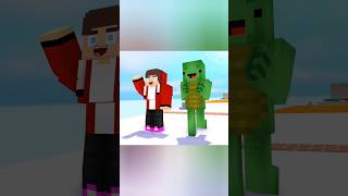 JJ and Mikey completed their game mission Minecraft Animotion Game minecraft shorts [upl. by Sakmar]