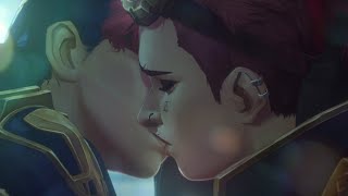 Vi and Caitlyn Kiss amp Romance Scene  Arcane Season 2 [upl. by Irah]