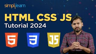 HTML CSS JS Tutorial 2024  Learn Basics Of HTML CSS And JS In 9 Hours  Simplilearn [upl. by Violeta]