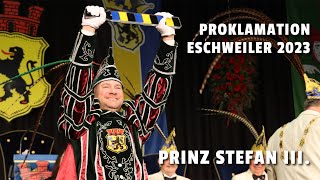 Prinzenproklamation Eschweiler 2023 [upl. by Wattenberg112]