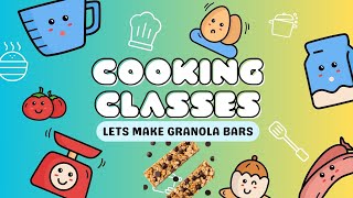 Easy Soft and Chewy Granola Bars Recipe  Educational video for kids  Cooking Classes [upl. by Trometer452]