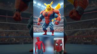 superheroes but muscular pikachu 😱🔥Marvel amp DCAll Characters marvel avengersshortsrobot [upl. by Lebatsirhc]