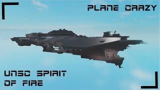 Roblox  Plane Crazy  UNSC Spirit of Fire Showcase [upl. by Reese970]