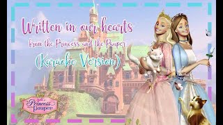 Written In Your Heart  Princess and the Pauper Karaoke Version with Lyrics [upl. by Enaed]