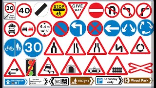 UK road signs PASS your theory test 2024Road signs [upl. by Nannie754]