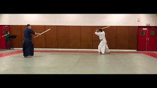 Kishinkai Aikido Leo and Issei Tamaki Bercy 2018 demonstration rehearsal [upl. by Cornela]