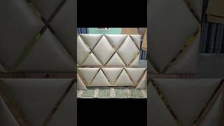 How to make bed headboard  bed ki Gaddi kaise banae diy sofa bedhead youtubeshorts [upl. by Vardon]