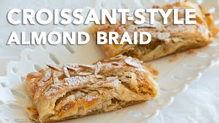 Croissantstyle almond braid [upl. by Harrietta]