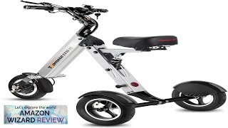 TopMate ES32 Electric Scooter 3 Wheels Foldable Trike with Seat for Adults Review [upl. by Lyreb]