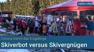 Corona trennt Erzgebirge  Skivergnügen vs Skiverbot [upl. by Estrin372]