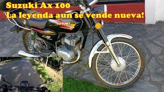 Review honesto Suzuki Ax 100  test ride rodada [upl. by Collin]