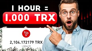 1000 Trx Live withdrawal  Claim Free Trx every 60 minutes no investment [upl. by Abshier943]