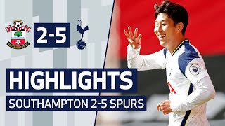 HIGHLIGHTS  SOUTHAMPTON 25 SPURS  Heungmin Son scores FOUR at St Marys [upl. by Eixor]